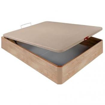 Canapé abatible de madera transpirable 3D, altura 32 cm, tamaño 90x190 cm - Roble