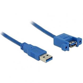 Delock - Cable USB 3.0 A macho a USB 3.0 A hembra para instalación