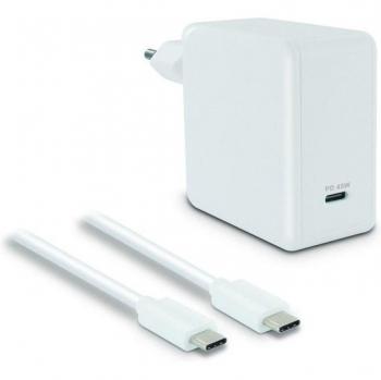 Metronic Cargador de red eléctrica 45W con USB-C y USB-A, color blanco