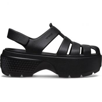 Unisex Crocs Stomp Fisherman Wedge Sandals - Black, Size EU 42-43 / W11/M9