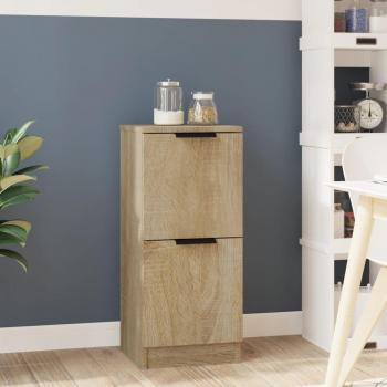 Aparador de madera contrachapada roble Sonoma 30x30x70 cm Marrón vidaXL