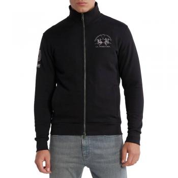 La Martina Black Cotton Sweater - XXL