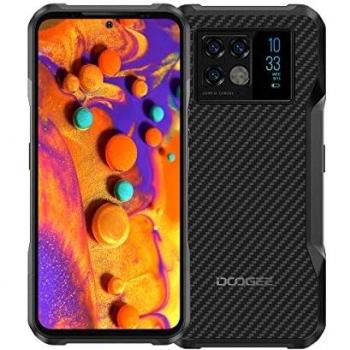 5G Teléfono Resistente DOOGEE V20, 6.4'' AMOLED 2K Pantalla, Cámara Triple AI 64MP+Cámara Visión Nocturna 20MP, Móvil Impermeable Android 11, Dimensión 700 Octa Core 8GB+256GB Dual SIM NFC Negro