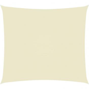 Toldo de vela rectangular tela oxford crema 3x4 m