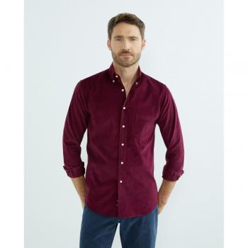 Camisa de hombre casual micropana manga larga Mirto