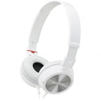 Sony MDRZX300W - Auriculares de diadema cerrados, blanco y plata