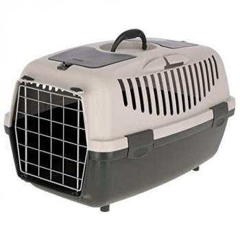 Transportín Kerbl Gulliver para perros y gatos, dimensiones 55 x 36 x 35 cm (LxAnxAl), color gris