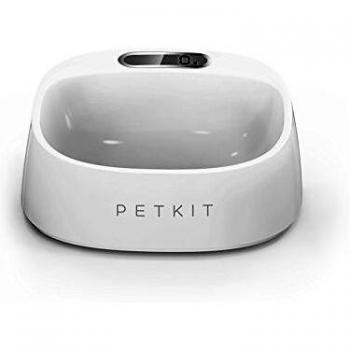 PETKIT Smart Digital Pet Feeding Bowl, None Spill Anti Slip, Antibacterial & Waterproof Dog Cat Food Bowl, Food Grade Silicon, 2 AAA Batteries Included