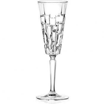 Set de 6 Copas Flute Etna de Vino y Champán 19 cl en Cristal Transparente