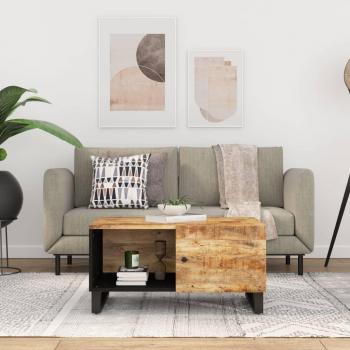 vidaXL Coffee Table 80x50x40 cm Solid Wood Mango & Engineered Wood