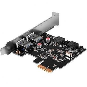 XCSOURCE® PCI-E de la tarjeta de expansión USB 3.0 con interfaz USB 3.0 Puertos duales para PC de escritorio AC537