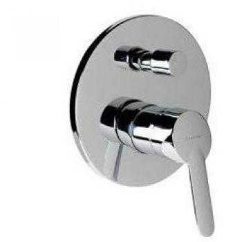 Clever 98740 Grifo de Ducha Monomando para Empotrar 2 Vias, Cromado