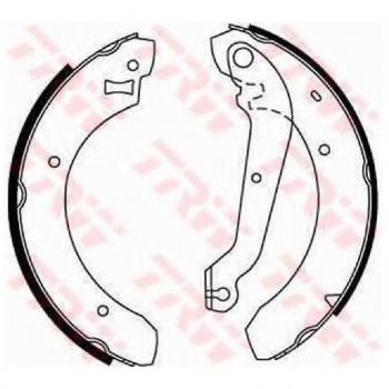 Juego de zapatas de frenos TRW GS6207 para Ford Sierra Mk2 y Mk1