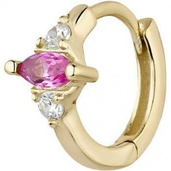Ear Candy - Piercing aro Leena de plata bañado en oro 18k