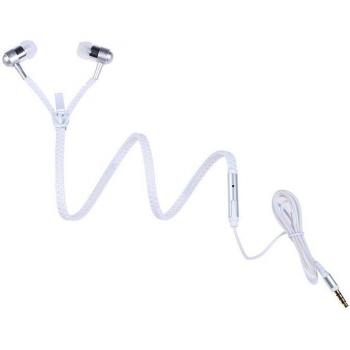 Auriculares metálicos creativos con cremallera, 5 colores, brillan en la oscuridad, sensibilidad de 15dB
