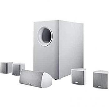 Sistema de Altavoces 5.1 Canton Movie 95 Blanco - Cine en Casa con Subwoofer Amplificado de 120W