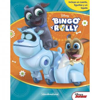 Bingo y Rolly. Libroaventuras: Incluye un cuento, figuritas y un tapete