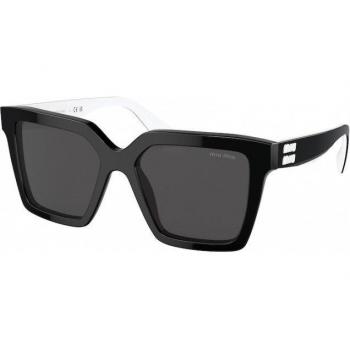 Miu Miu MU03YS Women's Square Sunglasses, Asian Fit, Color 10G5S0, Black, Size 54