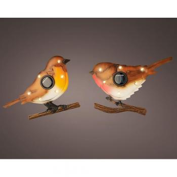 Figura Decorativa para Jardín Lumineo Pájaro Solar 894881