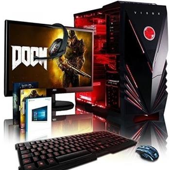 VIBOX Warrior 4LW Gaming PC Ordenador de sobremesa con War Thunder Cupón de juego, Windows 10 OS, 22 HD Monitor