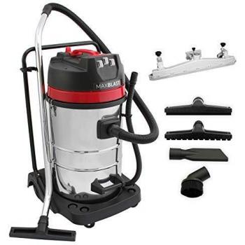 Aspiradora Industrial MAXBLAST 80 Litros 3000W con Accesorio para Suelos y Función Seco-Húmedo