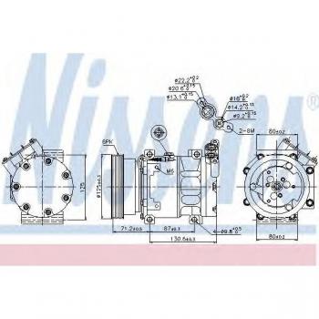 Compresor de aire acondicionado NISSENS 89148