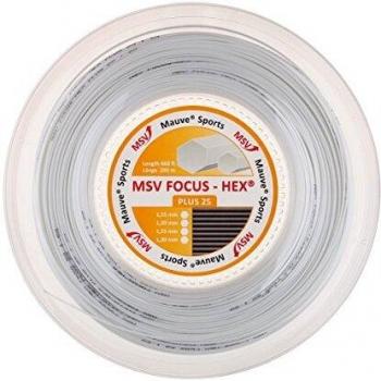 Bobina de Cordaje MSV Focus-HEX Plus 25, 200m - Blanco
