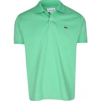 Lacoste Classic Fit Mint Green Polo Shirt L1212 for Men - Size Large