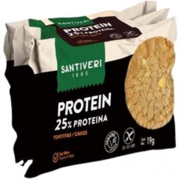 Santiveri Tortitas de Lentejas y Maíz con 25% Proteína Pack 3x19g