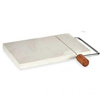 Tabla de cortar Kinvara de Acacia y Mármol Blanco, Multicolor, Estándar
