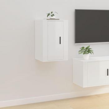Soporte para TV blanco brillante 40x34,5x60 cm