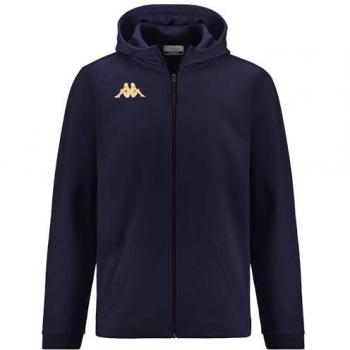 Sudadera Kappa Giordizi con Cremallera y Forro Polar para Niños, Color Azul Marino