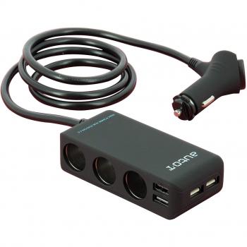 Cargador de dispositivo móvil para coche Auto-T 540308 Negro, múltiples puertos