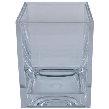 Gobelet de baño Spirella Cristal Transparente - 10 x 7.5 x 7.5 cm