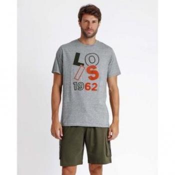 Pijama Manga Corta Cargo Caqui Lois Jeans para Hombre