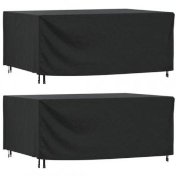 Cubiertas de muebles jardín 2uds impermeable 420D 225x143x90cm