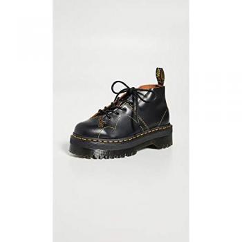 Botines Mujer Dr. Martens Church Quad 5 Ojetes Cuero Negro Talla 39