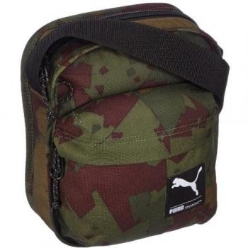 PUMA Schultertasche Foundation Portable - Bandolera, color verde, talla UA