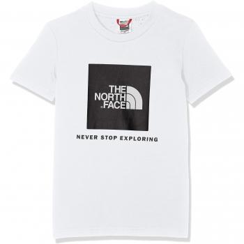 The North Face Y S/S T Camiseta Box, Niños, Blanco