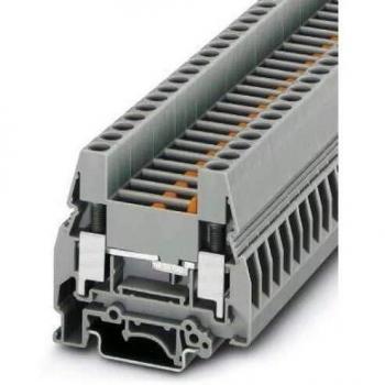 Phoenix Contact URTK/S-BEN 10 Disconnect Terminal Block, 2 Poles, 0.5 mm² to 10 mm², Gray, Pack of 50