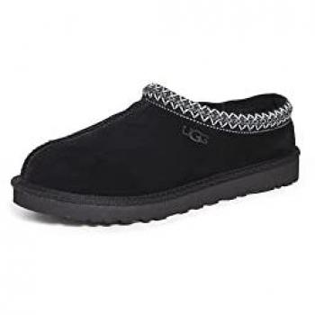UGG Men's Tasman Slipper - Type: Slippers, Characteristics: Color: Black, Gender: Male, Size: 7 UK (also available in size 8), Material: Sheepskin, Style: Slip-on