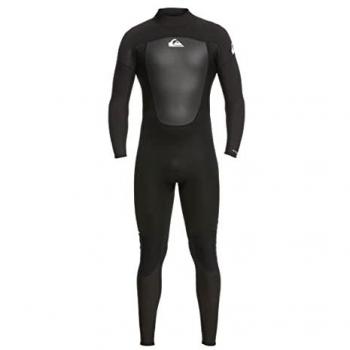 Quiksilver Traje Neopreno Manga Larga 3/2 Mm Prologue con Cremallera Trasera, color negro y blanco
