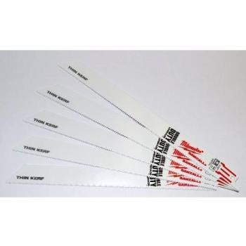 Milwaukee 48005187 Sawzall 230mm Metal Recip/Sabre Saw Blade 5pk