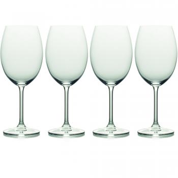MIKASA Creative Tops 5191916 - Juego de 4 Copas de Vino Sin Plomo de Cristal de Burdeos 610 Ml Transparente