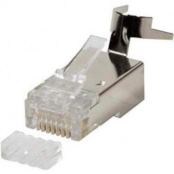 Conector RJ45 Modulable Cat6A/Cat7/Cat8.1, Blindado, 10 Piezas