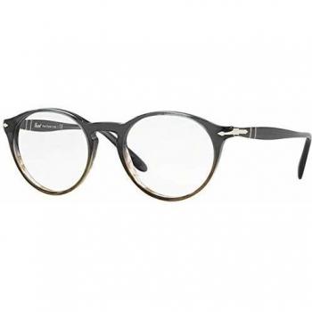 Persol 0PO3092V Monturas de gafas, Wrap, 48, Grad Grey Striped Green