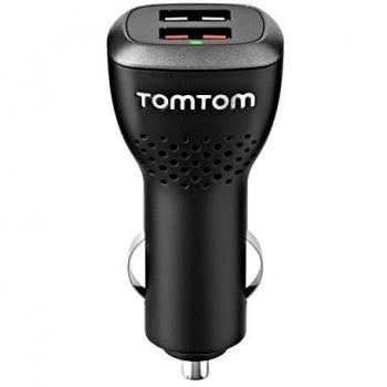 Cargador dual de alta velocidad TomTom, 2.4 A, para todos los GPS y  otros dispositivo que se cargue con USB, smartphones o tablets