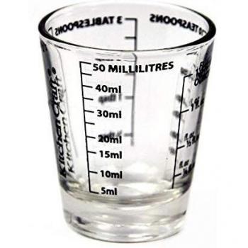 Vaso medidor Kitchen Craft, de cristal, 50 ml