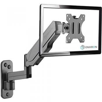 Soporte Brazo Articulado de Pared Onkron G150 para TV 13-34, VESA 100x100, Máximo 8 Kg, Inclinable y Giratorio