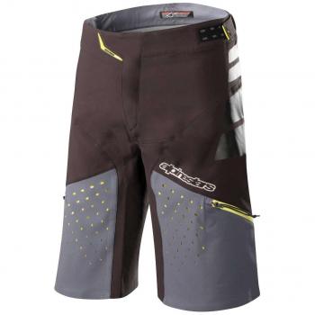 Alpinestars Drop Pro Pantalones Cortos, Negro/Gris Acero, Talla
